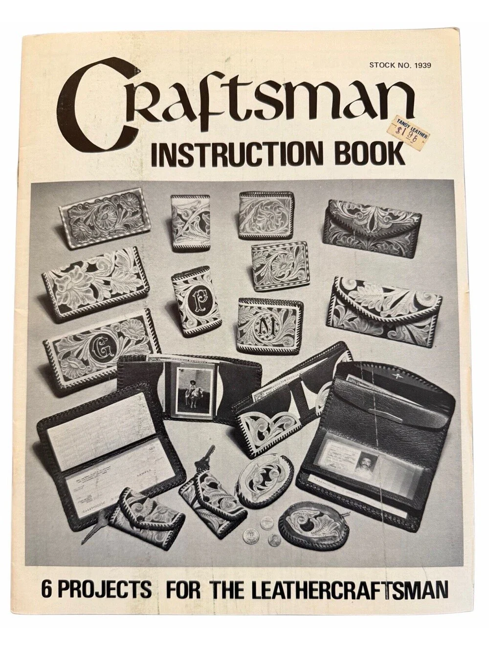 Vintage Tandy Craftool Leather Making Pattern Ephemera Lot